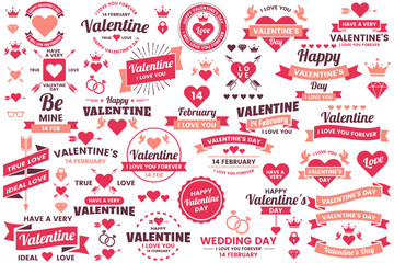Valentine template banner Vector background for banner - obrazy, fototapety, plakaty
