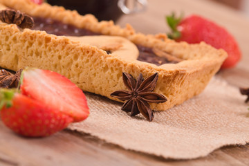 Strawberry tart. 