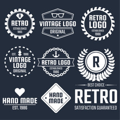 Vintage Retro Vector Logo for banner