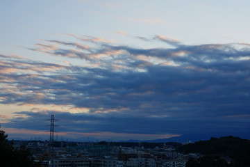 美しい日没後の雲_754