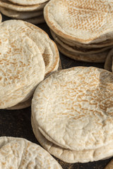 Pita bread in a bakery