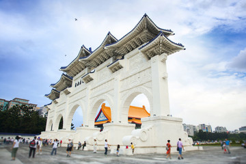 Obraz premium Taiwan Taipei attractions, Chiang Kai-shek Memorial Hall, Chiang Kai-Shek Memorial Hall changed its name to Freedom Square