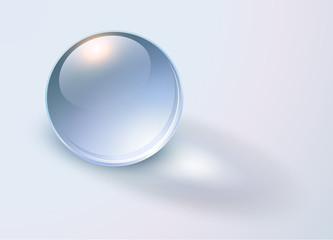 Background with transparent sphere