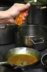 Preparing delicious food