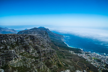 City View from Table Mountain in Cape Town, Aouth Africa