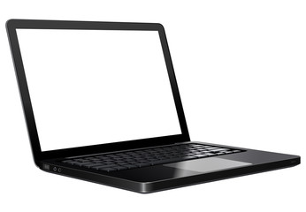 Laptop computer isolated