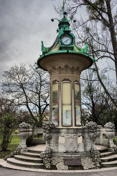 Litfaßsäule im Wiener Stadtpark