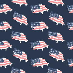 American grunge flag. Usa Background for Independence Day, Memory Day.