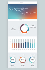 Infographic dashboard template