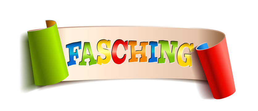 Fasching Schriftzug