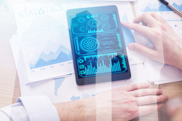 Technology and finance concept