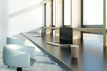 Fototapeta premium Stylish coworking interior