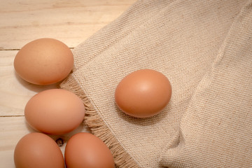 Fresh eggs from farm