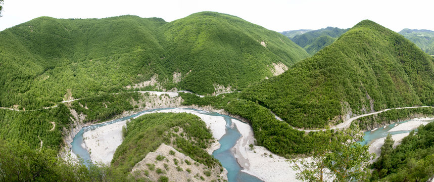 River Trebbia and trebbia Walley