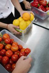 Keeping it fresh. Storage of vegetables and fruit in a restaurant. Special conditions to save provision longer