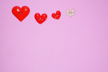 Obraz na płótnie Canvas Heart background for valentine day love concept.