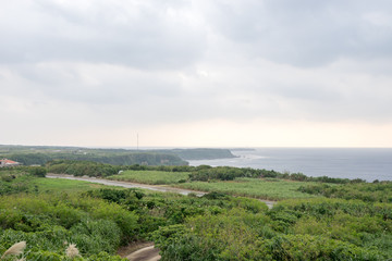 竹中山展望台から見る宮古島の風景