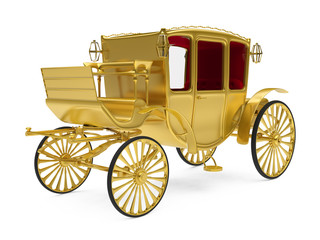 Vintage Carriage Isolated