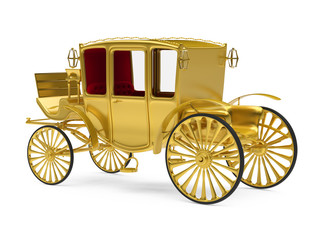 Vintage Carriage Isolated