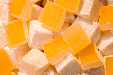 Traditional style turkish delight sweets