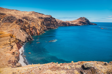 Obraz premium Cliffs at Ponta de Sao Lourenco, Madeira, Portugal