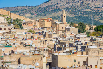 Fototapeta na wymiar View over Fez, Morocco