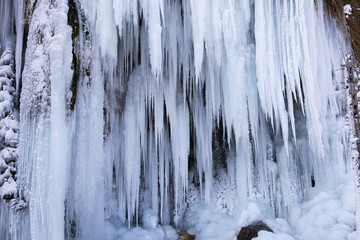 Plitvice lakes national park in Croatia, winter edition. 