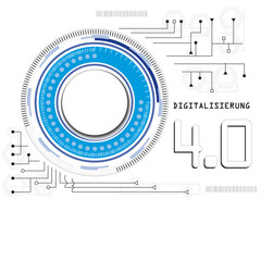 Obraz premium Digitalisierung 4.0