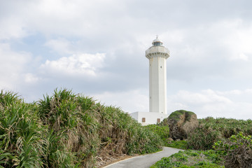 東平安名崎灯台の風景