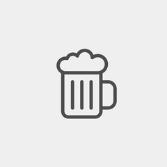 Beer flat vector icon