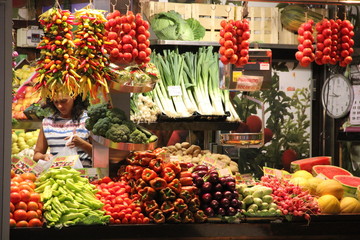 The colourful market