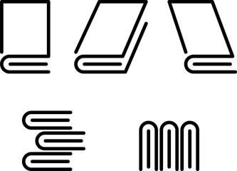 Book Icon, Hard Cover Book,