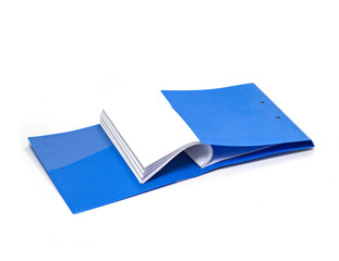 file folder with documents and documents. retention of contracts on the table 