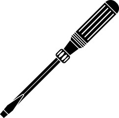 Screwdriver Icon Design, A Tool For Turning (Driving Or Removing) Screws