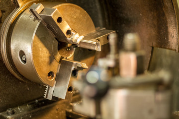 Unequipped Lathe Machine