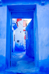 Blue wall and door, Chefchaouen