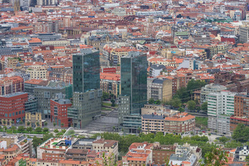 Obraz premium Aerial view of Bilbao, Spain