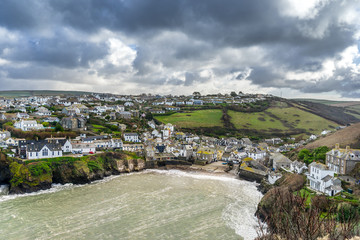 Port Issac on the north coast of Cornwall in south west England