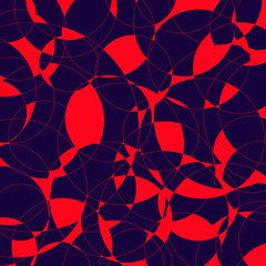 abstract red and purple rings. Idea for wallpaper