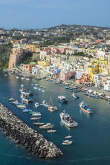 Procida is one of the Flegrean Islands off the coast of Naples in southern Italy