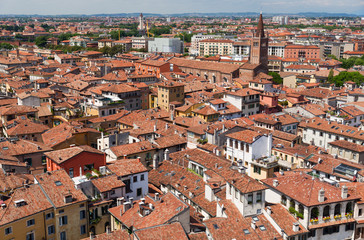 Fototapeta na wymiar Verona, view of the downtown, Italy