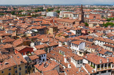 Obraz premium Verona, view of the downtown, Italy