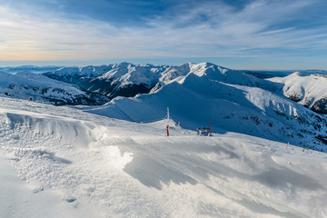 Winter High Tatras near Kasprowy Wierch day foto. © velishchuk