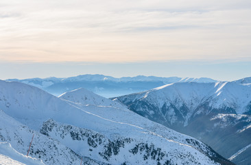 View on High Tatras near Kasprowy Wierch.  Morning foto.