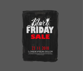 Vector illustration Black Friday Sale background, brochure, banners