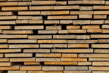 Closeup pattern cutting wood stack for background