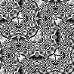 Obraz premium Design seamless monochrome zigzag pattern
