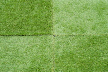Closed up artificial grass texture