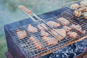 Grilling time Grill in garden