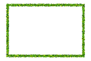 St. Patrick's Day symbol. Green frame isolated on white background. Flat design element.  - obrazy, fototapety, plakaty